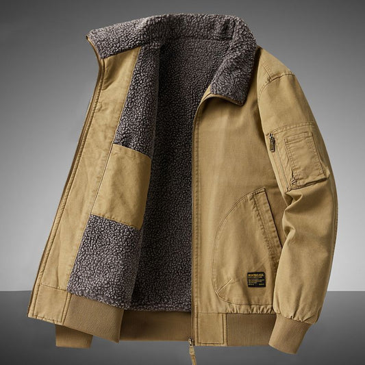 Thickened Fleece Casual Men&#039;s Jacket